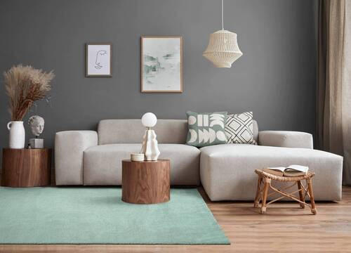 FELLTEPPICH 80/150 cm Loft Grün  - Grün, KONVENTIONELL, Textil (80/150cm) - Novel