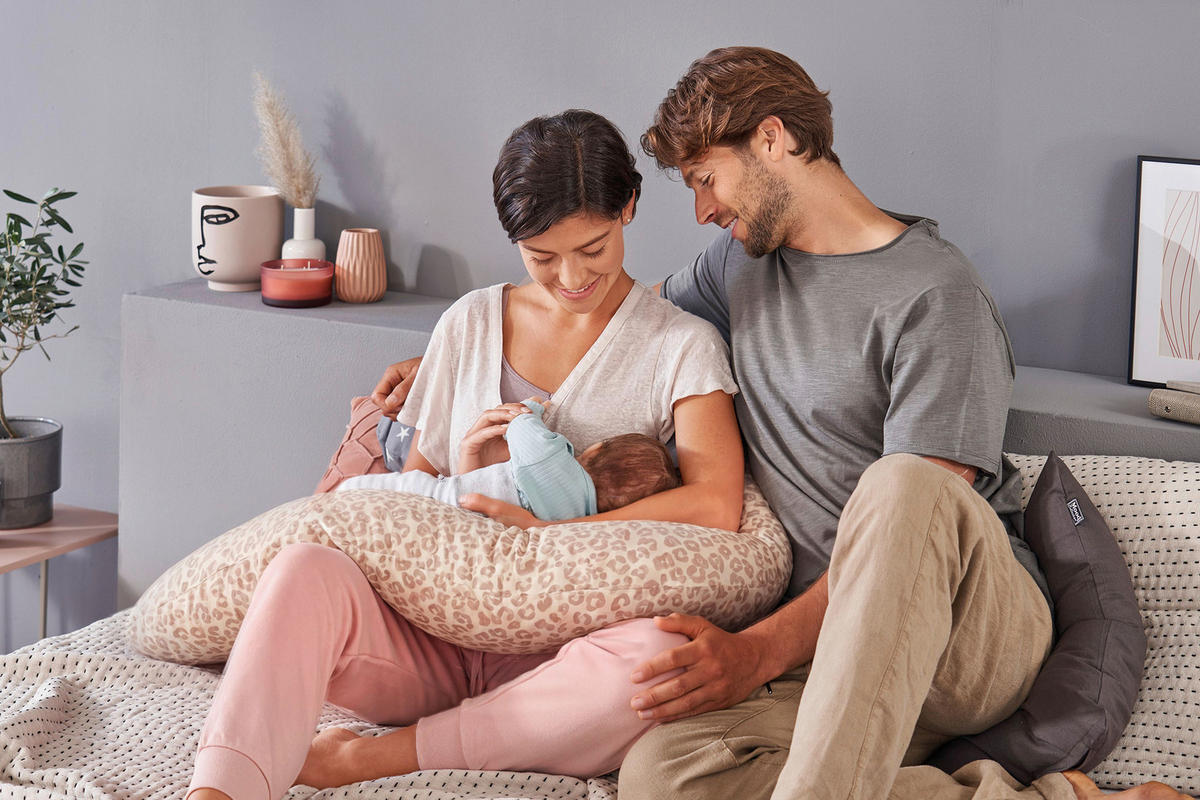 STILLKISSEN BAMBOO COLLECTION  190/40 cm  - Beigebraun, Basics, Textil (190/40cm) - Theraline