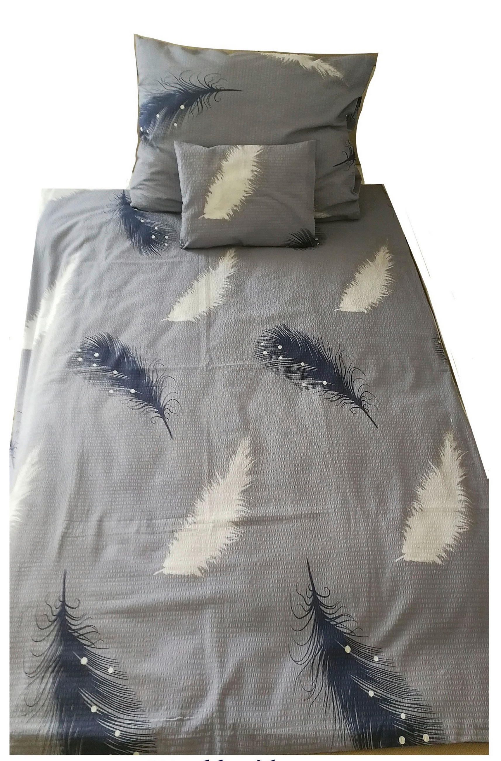 ÁGYNEMŰHUZAT-GARNITÚRA  - kék, Basics, textil (140/200cm)