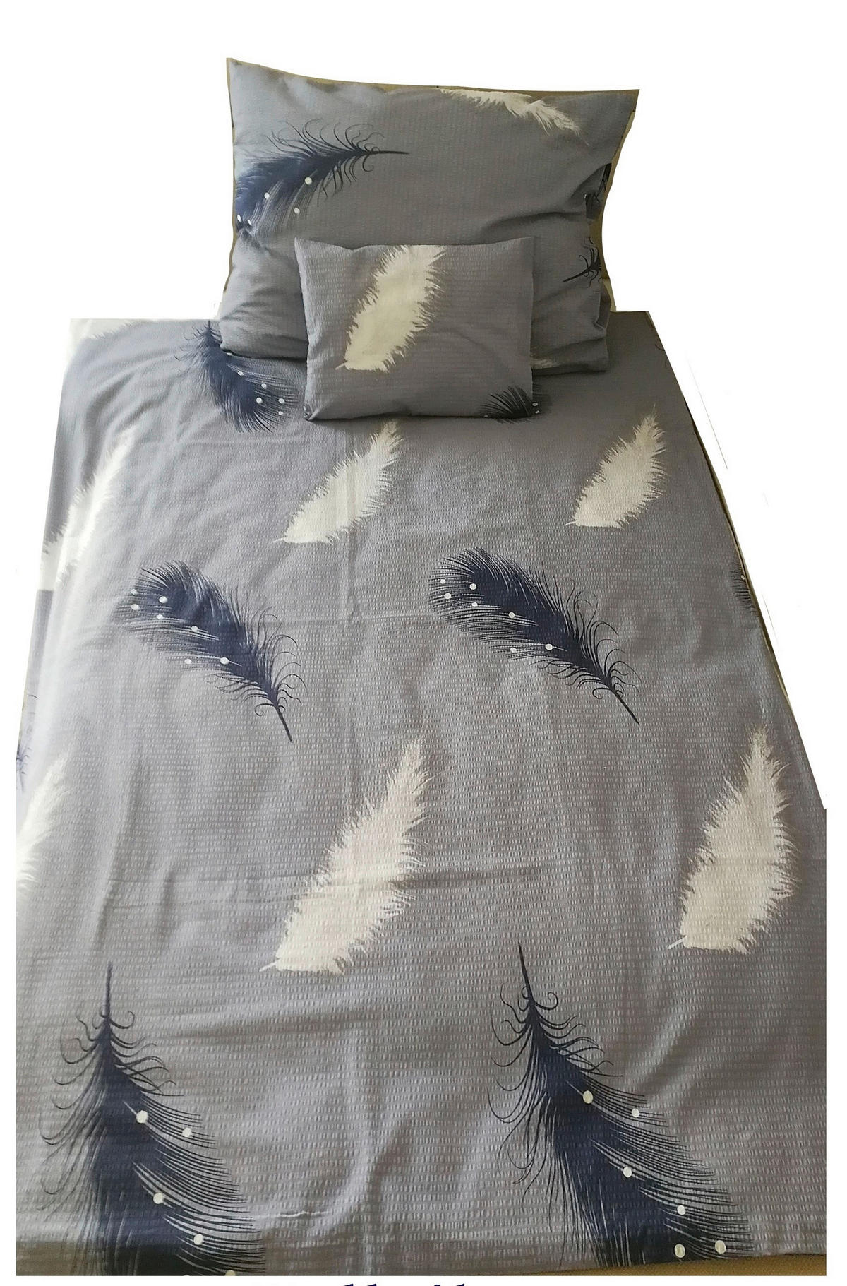ÁGYNEMŰHUZAT-GARNITÚRA  - kék, Basics, textil (140/200cm)