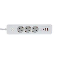 STECKDOSENLEISTE - Weiß, Basics, Kunststoff/Metall (24/5,5/4cm) - Mican