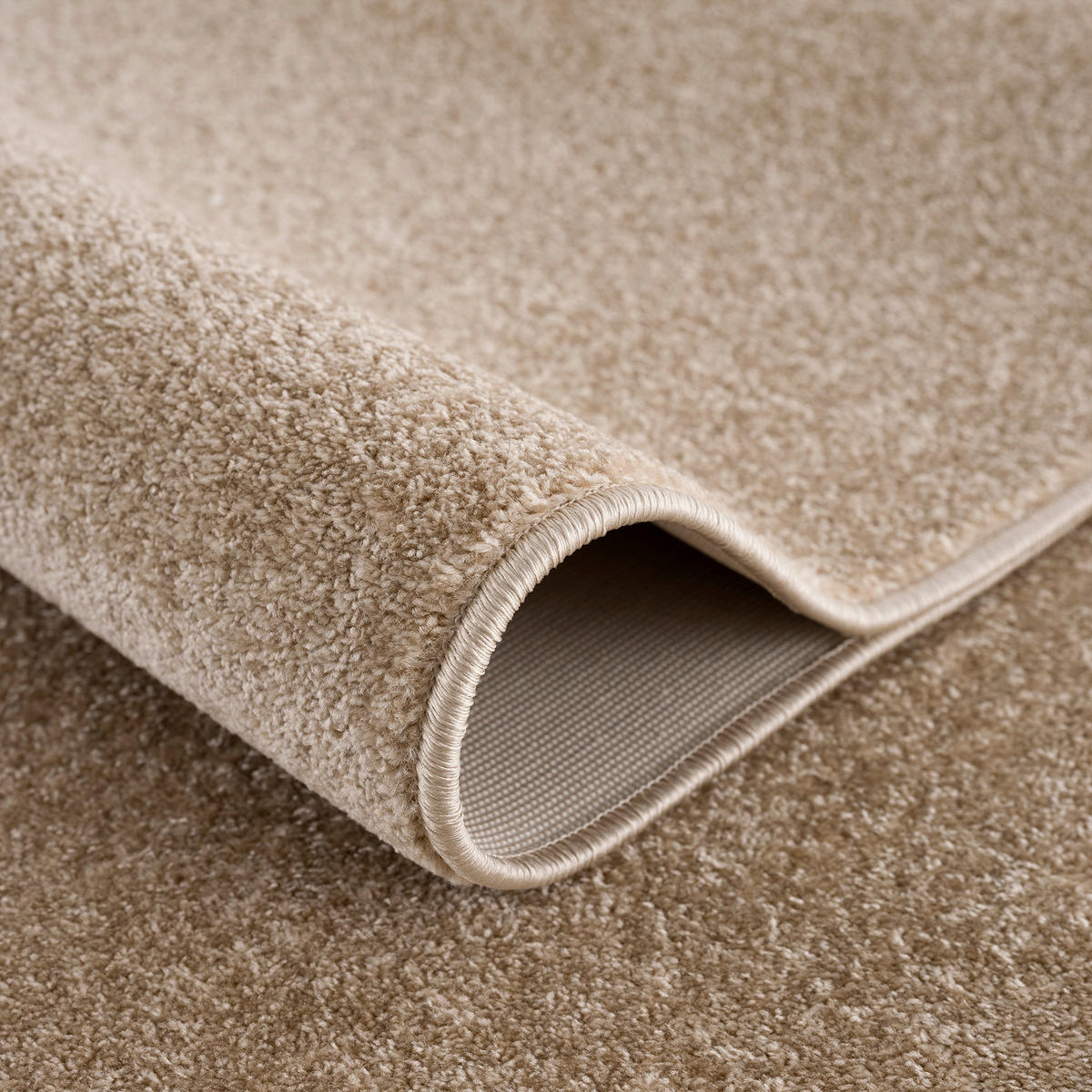 LÄUFER 80/200 cm Uni Beige  - Beige, LIFESTYLE, Kunststoff/Textil (80/200cm)