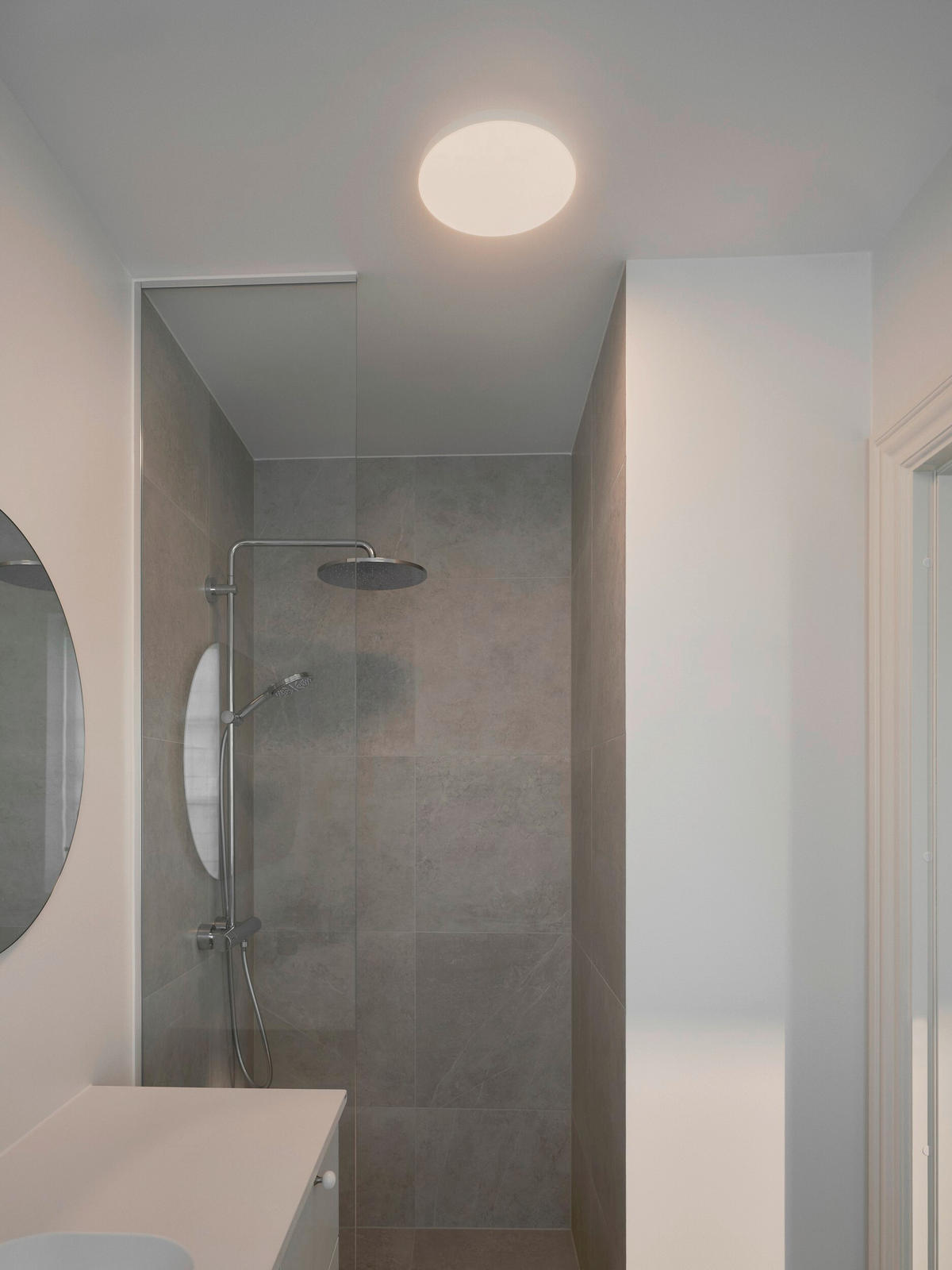 LED-DECKENLEUCHTE Serenova 28/6,5 cm   - Weiß, Design, Kunststoff (28/6,5cm) - Nordlux