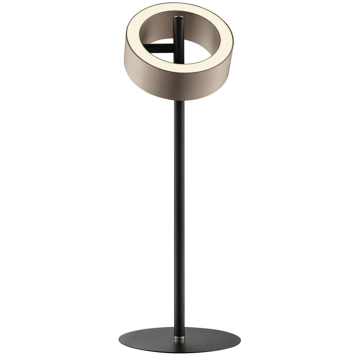 LED-TISCHLEUCHTE - Schwarz/Braun, Design, Metall (15/45cm) - Brilliant