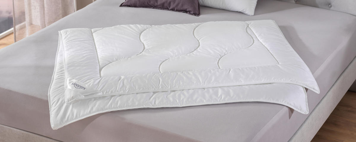 SOMMERDECKE 140/200 cm Petra  - Weiß, Basics, Textil (140/200cm) - Sleeptex