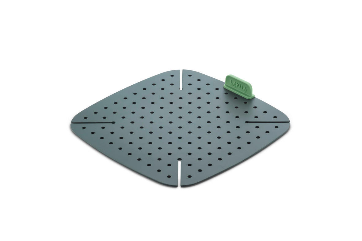 KOŠARA ZA CVRTJE - siva, Basics, umetna masa (22,5/2,5/22,5cm) - LEKUE