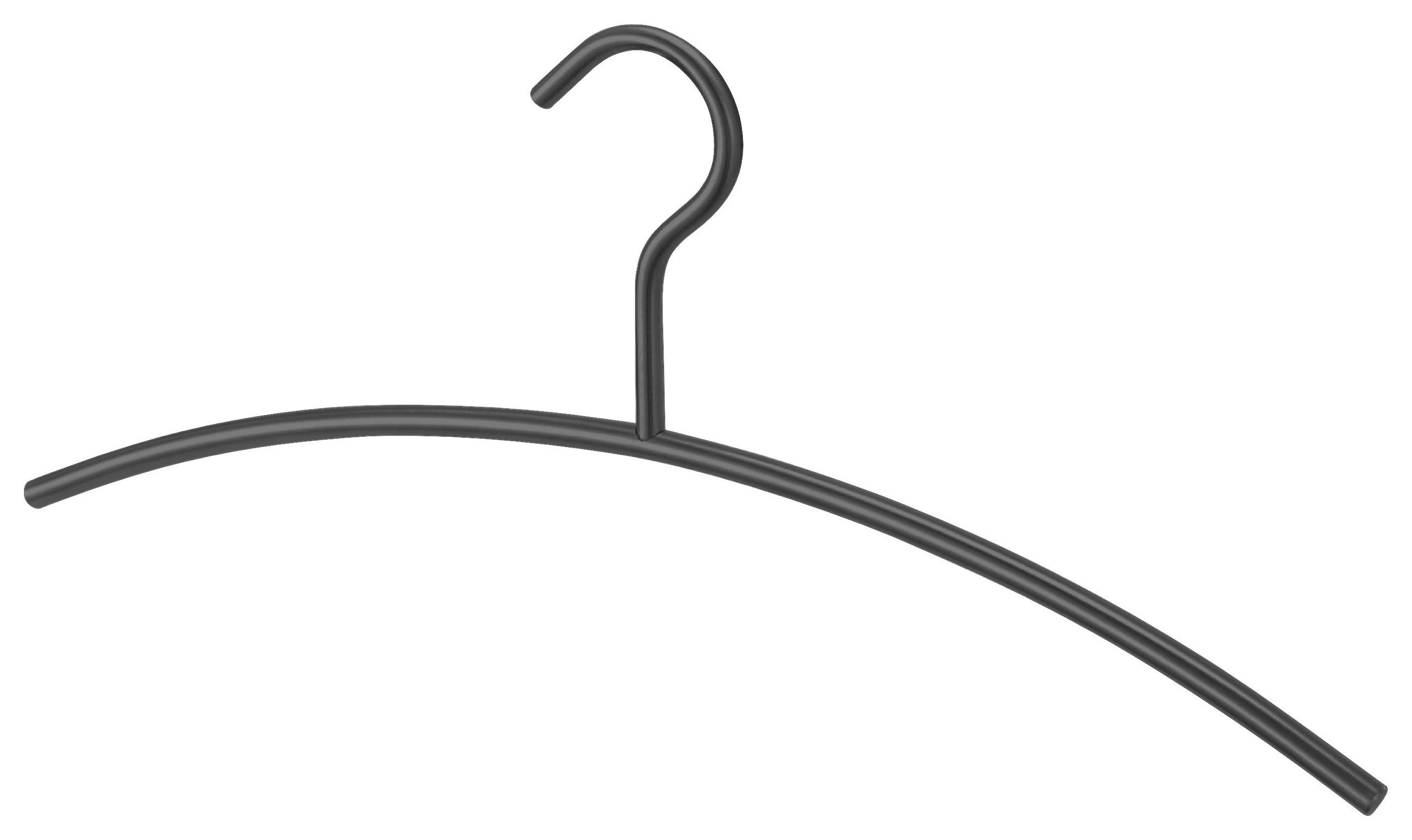 KLEIDERBÜGEL Metall  - Schwarz, Design, Metall (43cm) - Zack