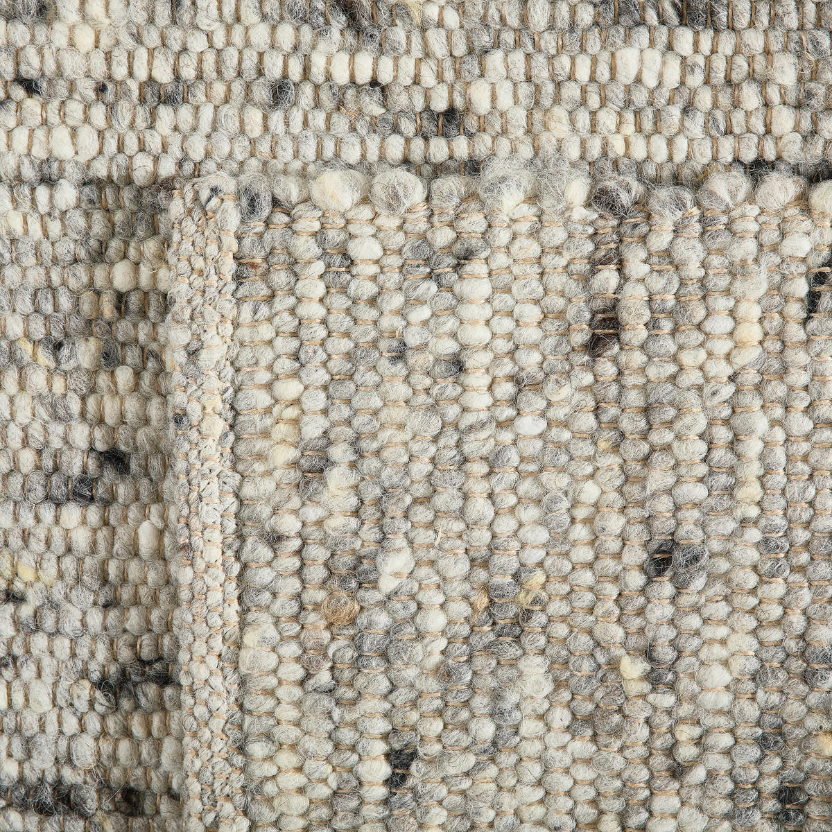 HANDWEBTEPPICH 90/160 cm Vieste Grau  - Grau, Basics, Textil (90/160cm) - Linea Natura