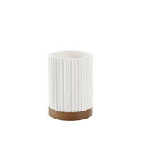 DRŽAČ ČETKICA ZA ZUBE  bijela  plastika  NATURELA  - bijela, Basics, plastika (8/8/10.8cm) - Homeware