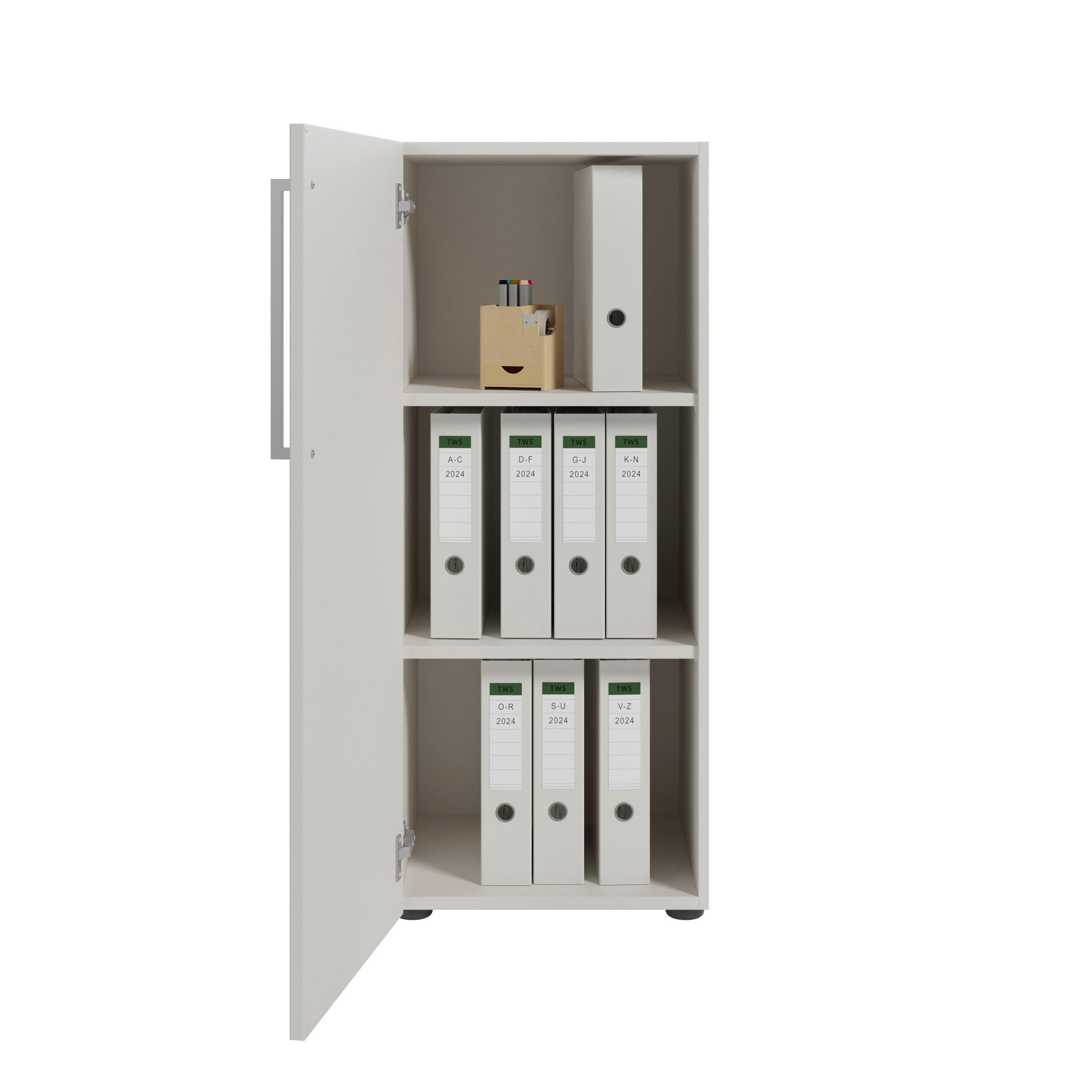 KOMMODE Colorado  in 45/55/42,9 cm  - Silberfarben/Schwarz, MODERN, Holzwerkstoff/Kunststoff (45/55/42,9cm) - Novel