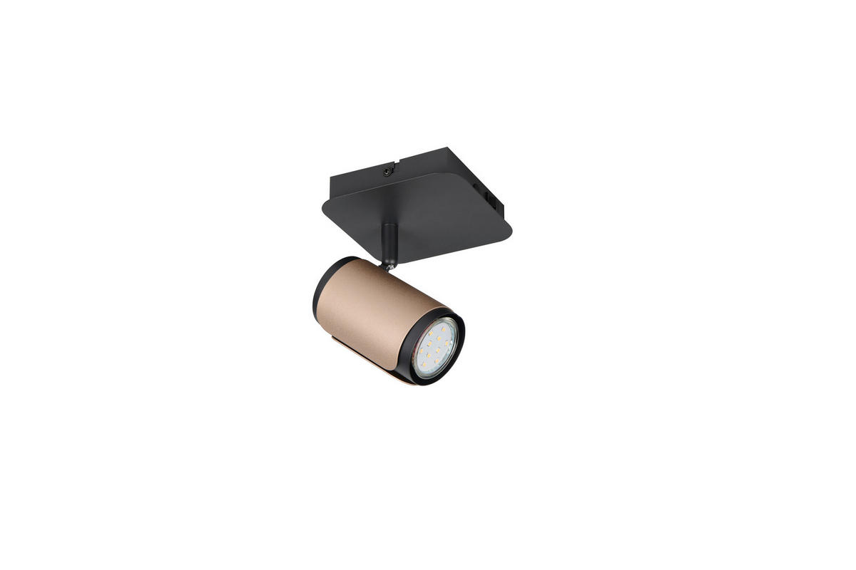 STRAHLER 12/12/16,5 cm   - Schwarz/Braun, Basics, Metall (12/12/16,5cm) - Trio Leuchten