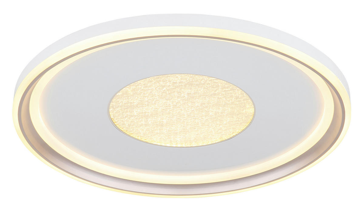 LED-DECKENLEUCHTE 59/6,5 cm   - Champagner/Opal, Design, Kunststoff/Metall (59/6,5cm) - Globo