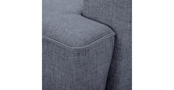 ECKSOFA in Mikrofaser Blau  - Blau/Schwarz, KONVENTIONELL, Kunststoff/Textil (169/295cm) - Carryhome