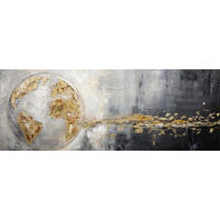 ÖLGEMÄLDE Abstraktes, Strukturen 150/50 cm  - Multicolor, LIFESTYLE, Holzwerkstoff/Textil (150/50cm) - Monee