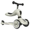LAUFRAD/KINDERSCOOTER 2in1 - Hellgrau, Trend, Kunststoff/Metall (24/37/55cm) - Scoot and Ride