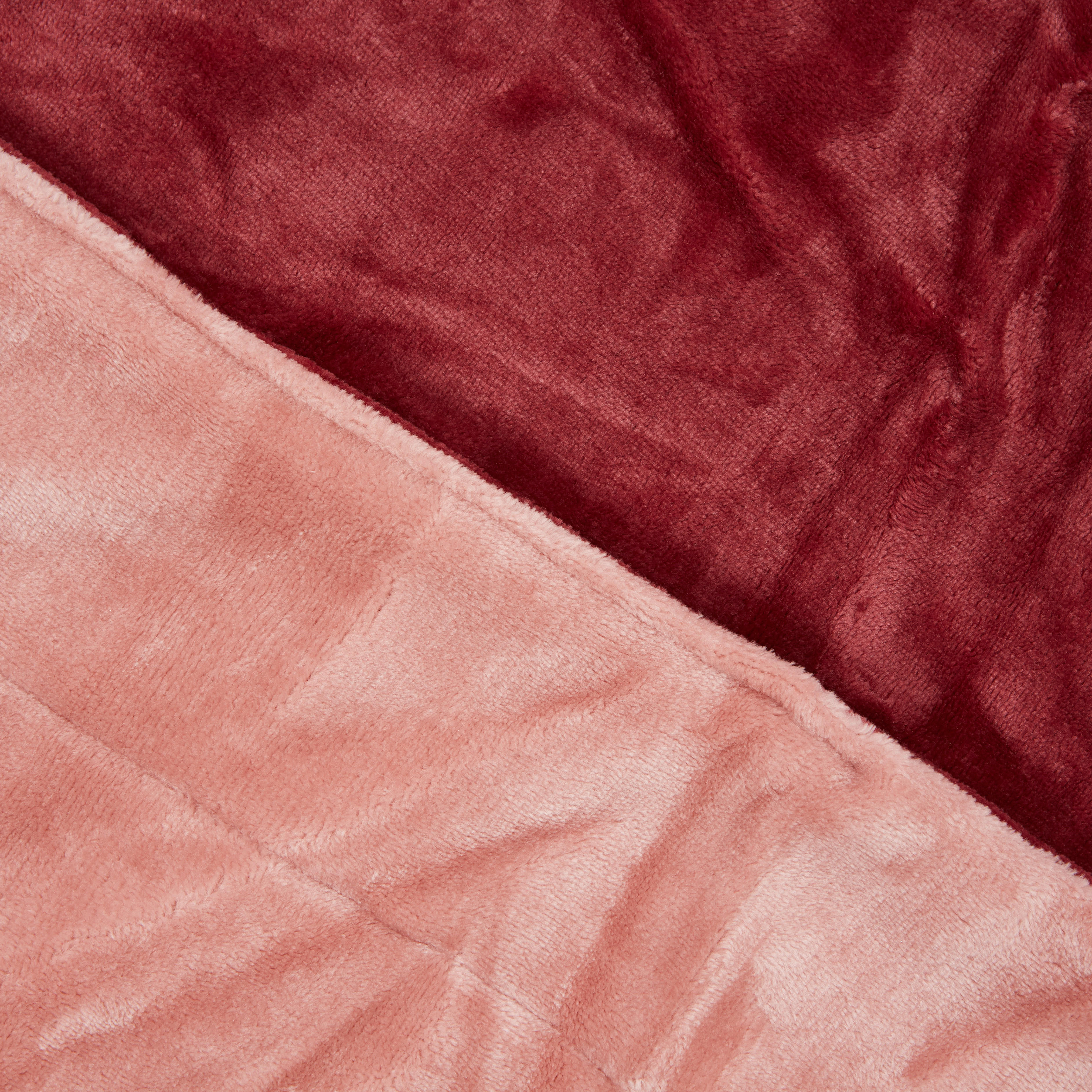 DECKE Double Soft 150/200 cm  - Bordeaux/Rot, KONVENTIONELL, Textil (150/200cm) - S. Oliver