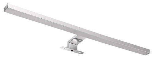 BADEZIMMER-WANDLEUCHTE 60/12/4 cm   - Chromfarben/Opal, Design, Kunststoff/Metall (60/12/4cm) - Globo