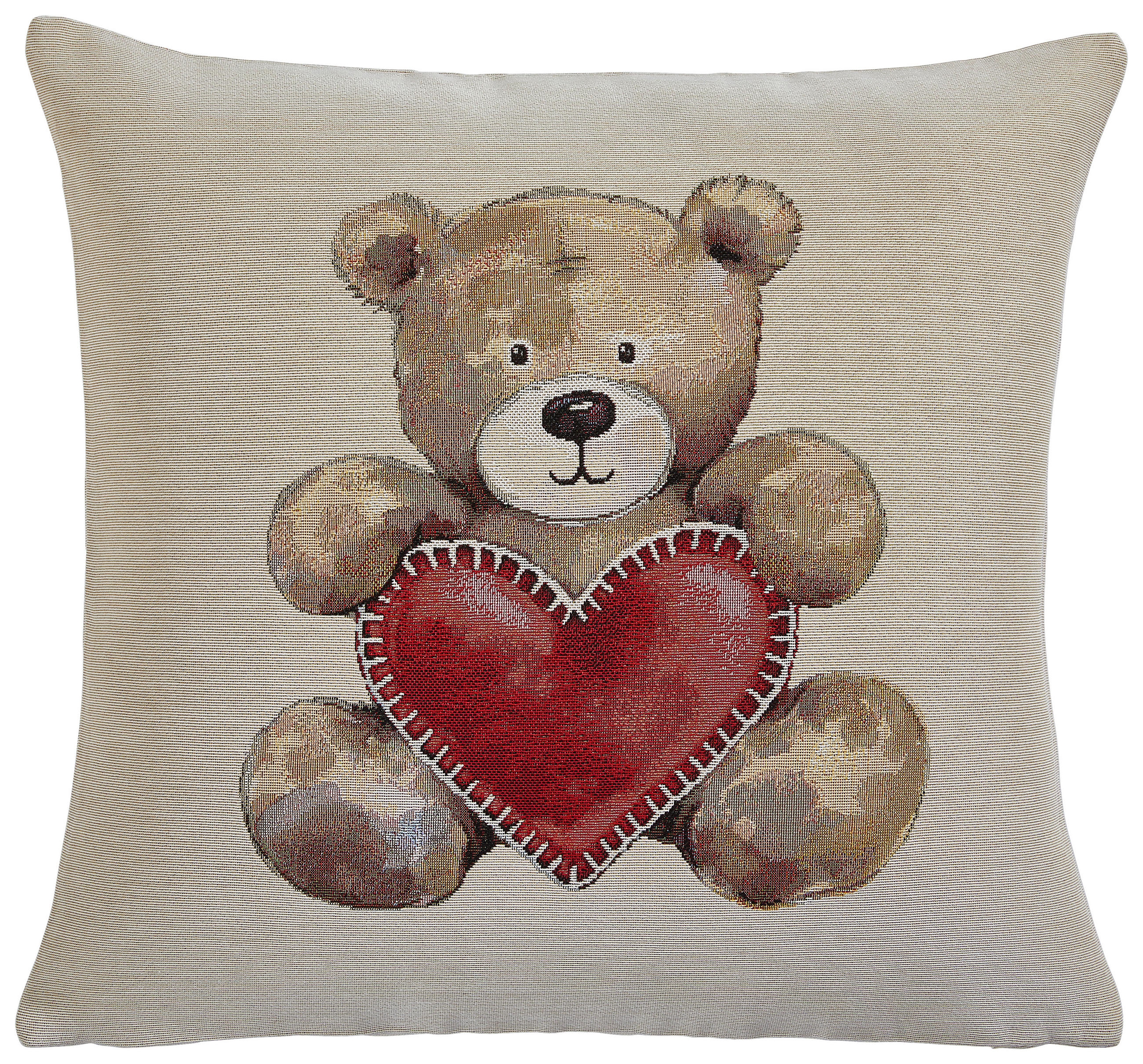 KISSENBEZUG 45/45 cm  - Hellbraun/Perlmutt, Basics, Textil (45/45cm) - X-Mas