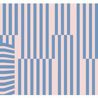 VLIESTAPETE  - Blau/Rosa, Basics (300/280cm) - Xora