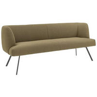 SITZBANK 200/87/64 cm Webstoff Anthrazit, Waldgrün  - Waldgrün/Anthrazit, Design, Textil/Metall (200/87/64cm) - Venjakob