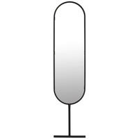 STANDSPIEGEL 38,5/165/2,5 cm  - Schwarz, Basics, Glas/Metall (38,5/165/2,5cm) - Zuiver