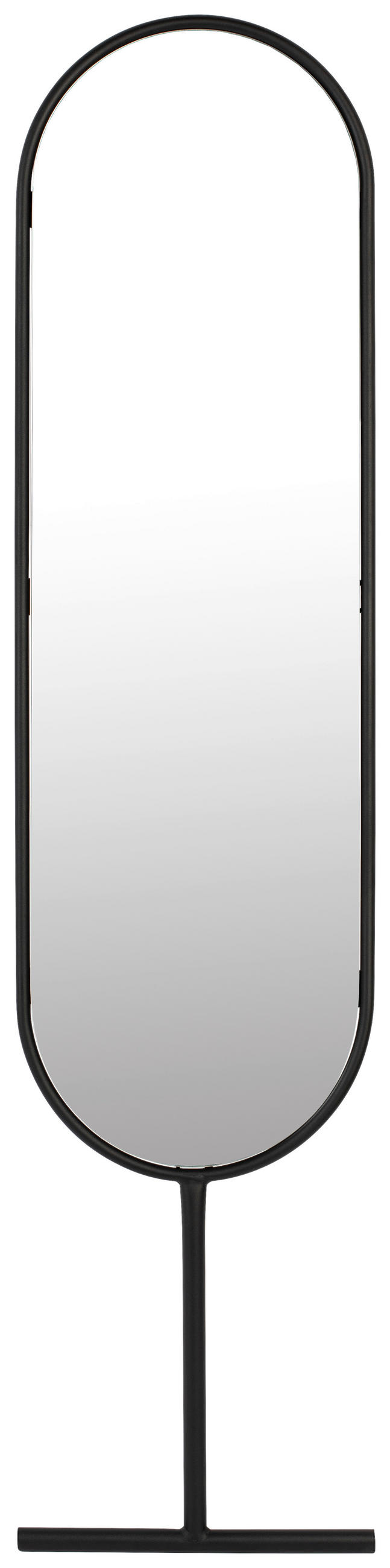 STANDSPIEGEL 38,5/165/2,5 cm  - Schwarz, Basics, Glas/Metall (38,5/165/2,5cm) - Zuiver