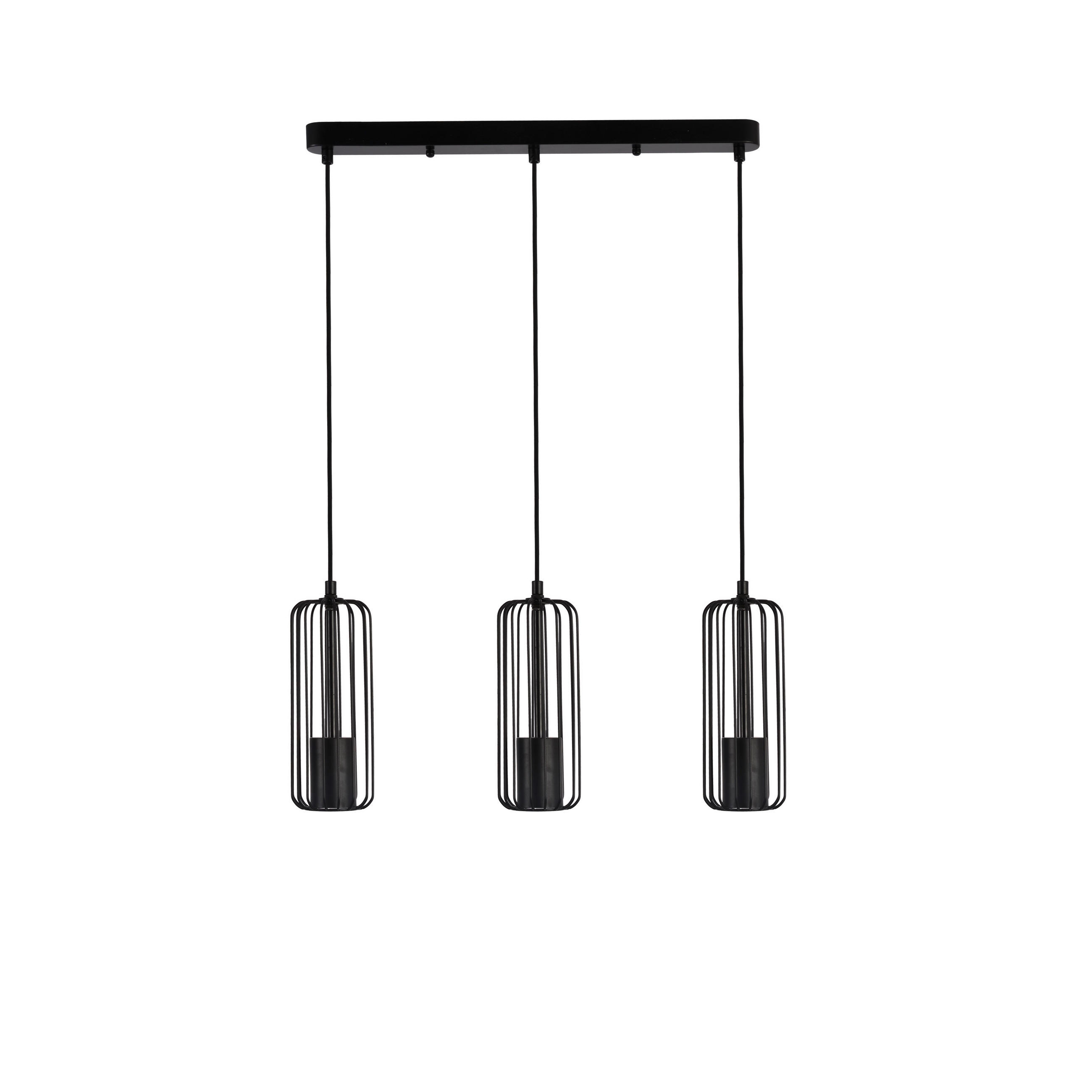 HÄNGELEUCHTE 50/10/150 cm    - Schwarz, Design, Metall (50/10/150cm)