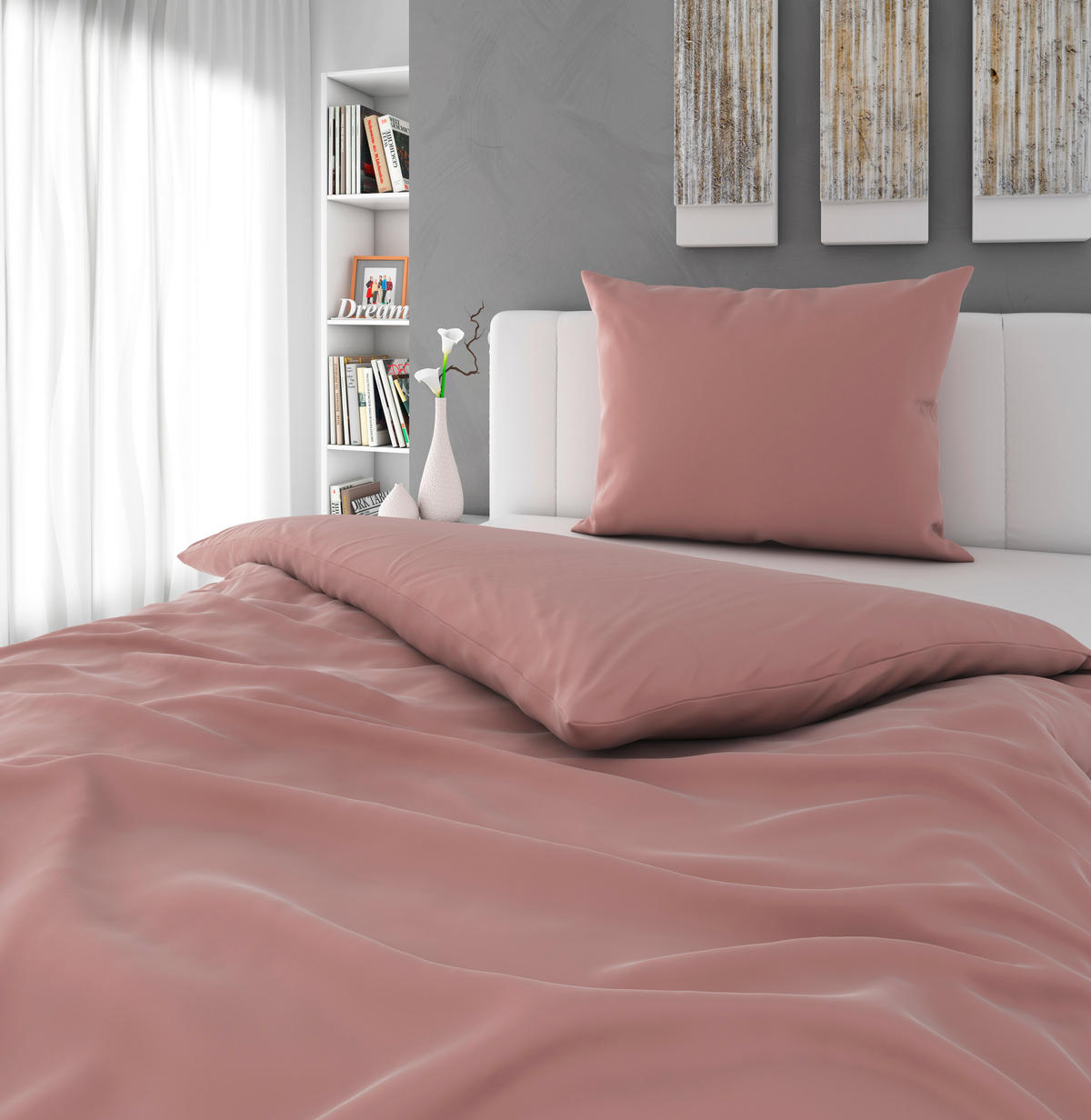 PREVLEKA ZA BLAZINO  TANJA  60/80 cm       - starinsko roza, Basics, tekstil (60/80cm) - Novel