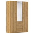 DREHTÜRENSCHRANK  in Eichefarben  - Eichefarben, Design, Glas/Holzwerkstoff (151/223/60cm) - Novel