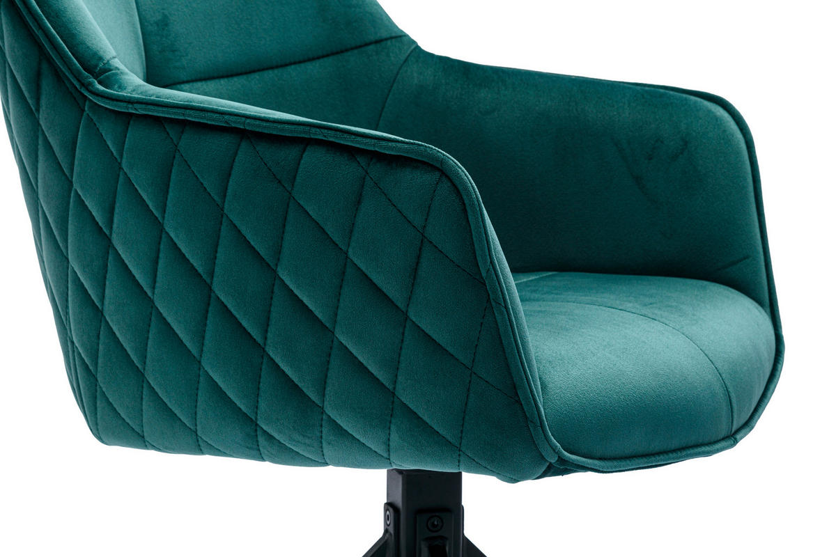 ŽIDLE S PODRUČKAMI, samet, zelená - černá/zelená, Moderní, kov/textil (59/82/62cm) - MID.YOU
