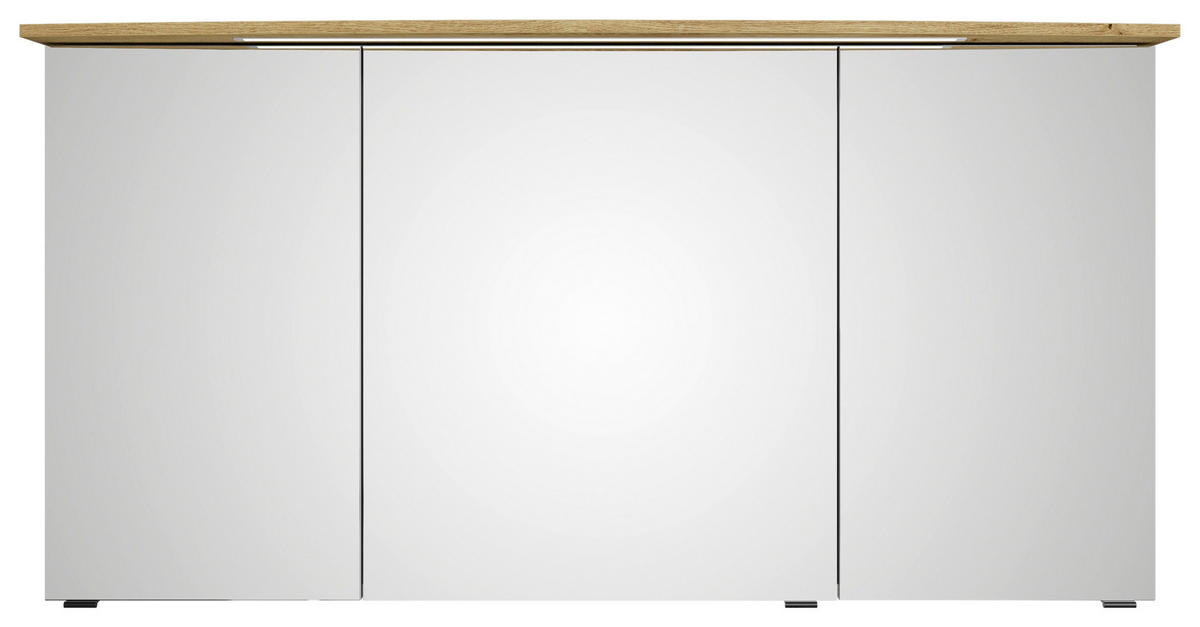 BADEZIMMER 3-teilig  in 144 cm  - Eichefarben/Schwarz, MODERN, Glas/Keramik (144cm) - Sadena