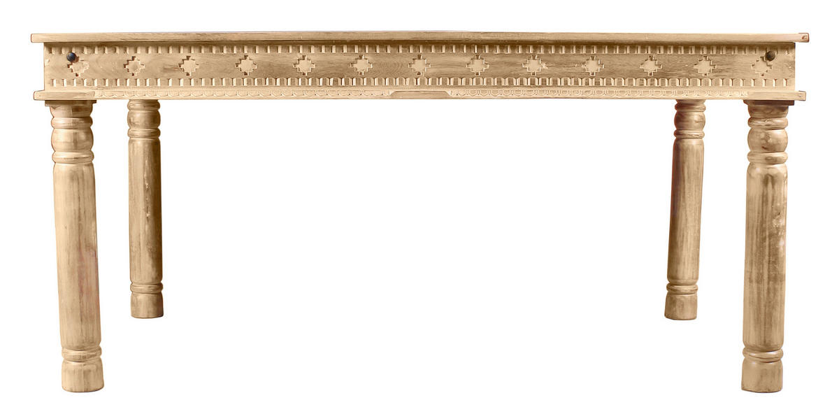 ESSTISCH 140/70/76 cm Echtholz  Holz rechteckig Naturfarben  - Naturfarben, MODERN, Holz (140/70/76cm) - MID.YOU