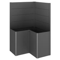 SICHTSCHUTZ ohne Hochbeet - Dunkelgrau, Basics, Metall (102/91/102cm) - Biohort
