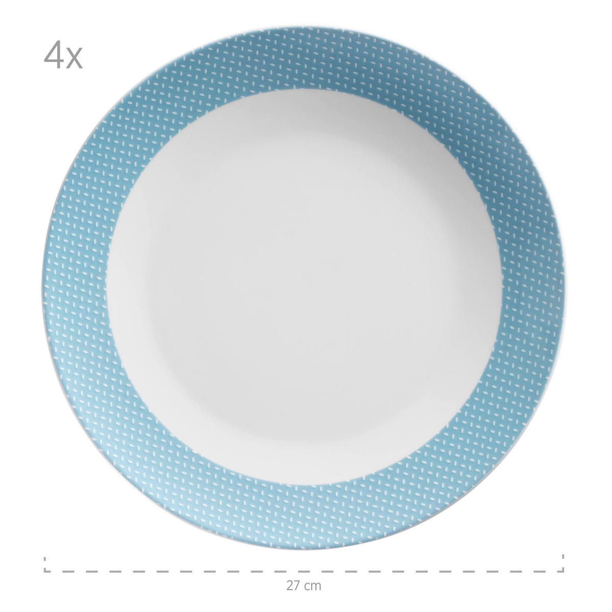 KOMBISERVICE Kitchen Time 16-teilig  - Pastellblau, Basics, Keramik - Mäser