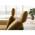 ECKSOFA  in Flachgewebe Currygelb  155/234 cm  - Currygelb/Schwarz, Design, Textil/Metall (155/234cm) - Dieter Knoll
