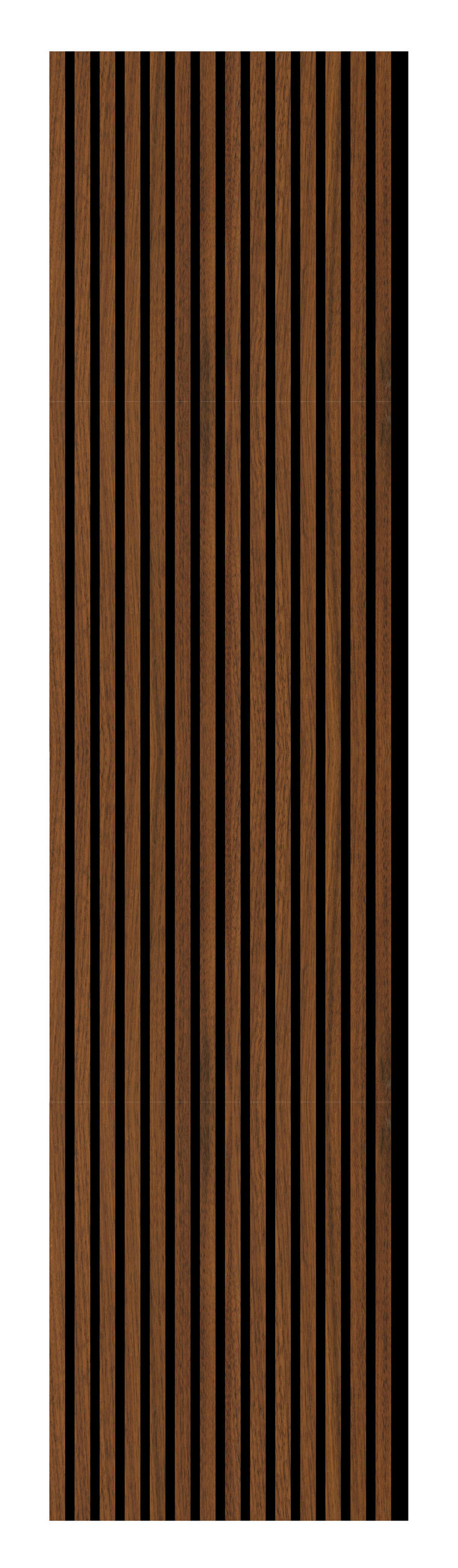 AKUSTIKPANEEL Walnuss lackiert furniert 57.25/1.9/240 cm  - Walnussfarben, KONVENTIONELL, Holz/Textil (57.25/1.9/240cm)