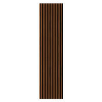 AKUSTIKPANEEL Walnuss lackiert furniert 57.25/1.9/240 cm  - Walnussfarben, KONVENTIONELL, Holz/Textil (57.25/1.9/240cm)