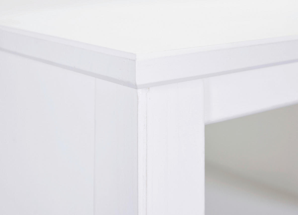 REGAL bijela  drvo  - bijela, Design, drvo (122/76/45cm) - Livetastic