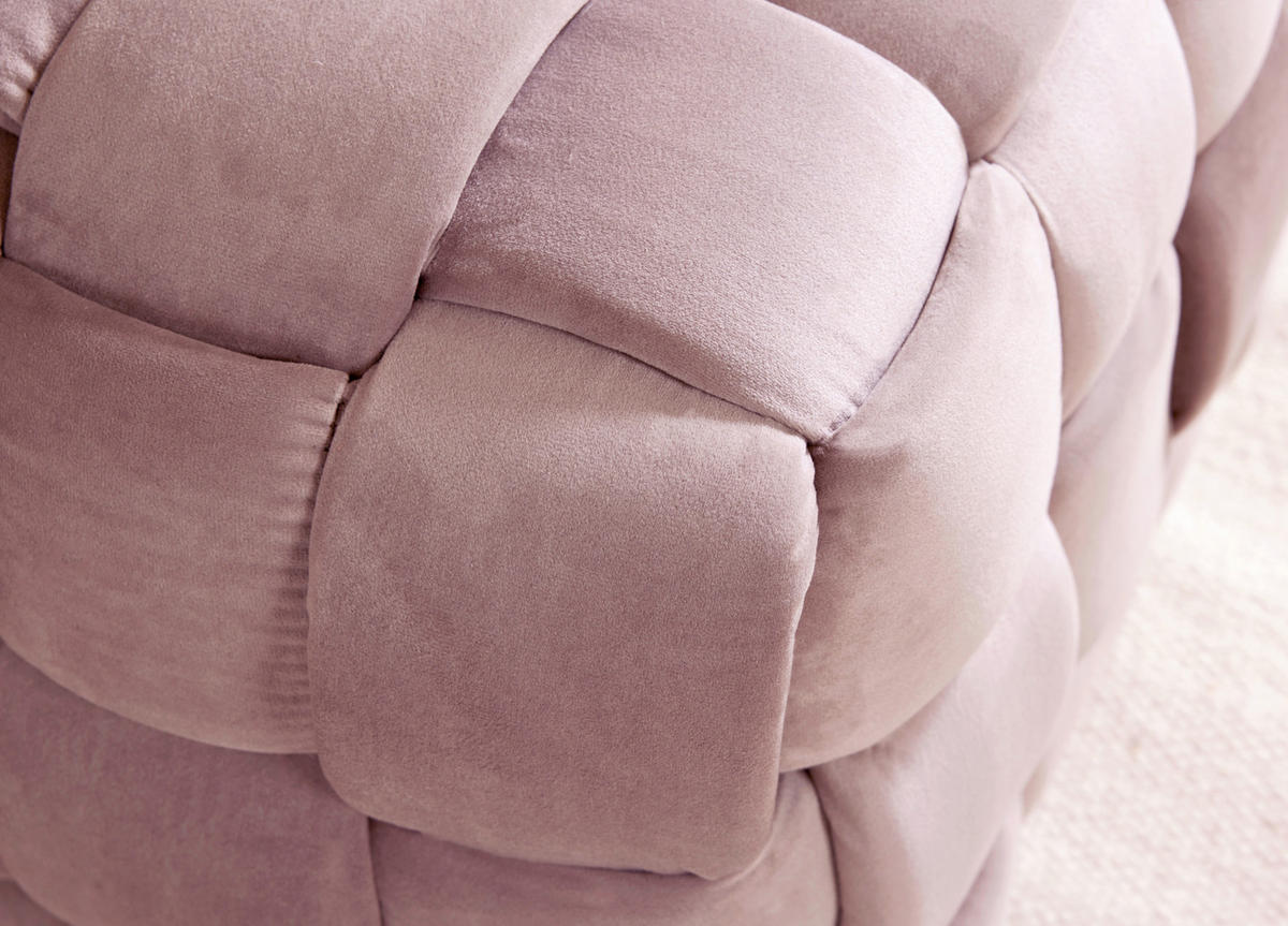 SITZWÜRFEL Samt  - Rosa, MODERN, Textil (50/43/50cm)