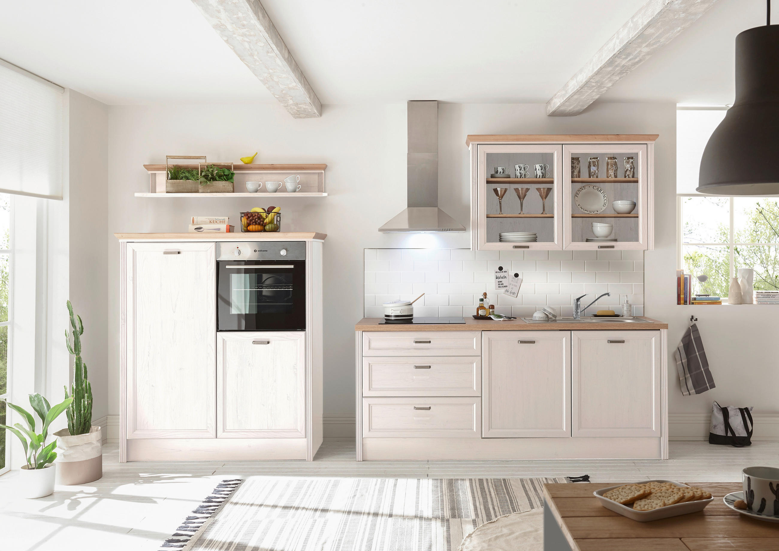 KUHINJSKI BLOK   - Moderno, pločasti materijal (344/228/60cm) - Xora
