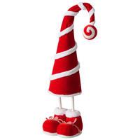 WEIHNACHTSFIGUR - Rot/Weiß, LIFESTYLE, Holz/Kunststoff (15/11,5/42cm)