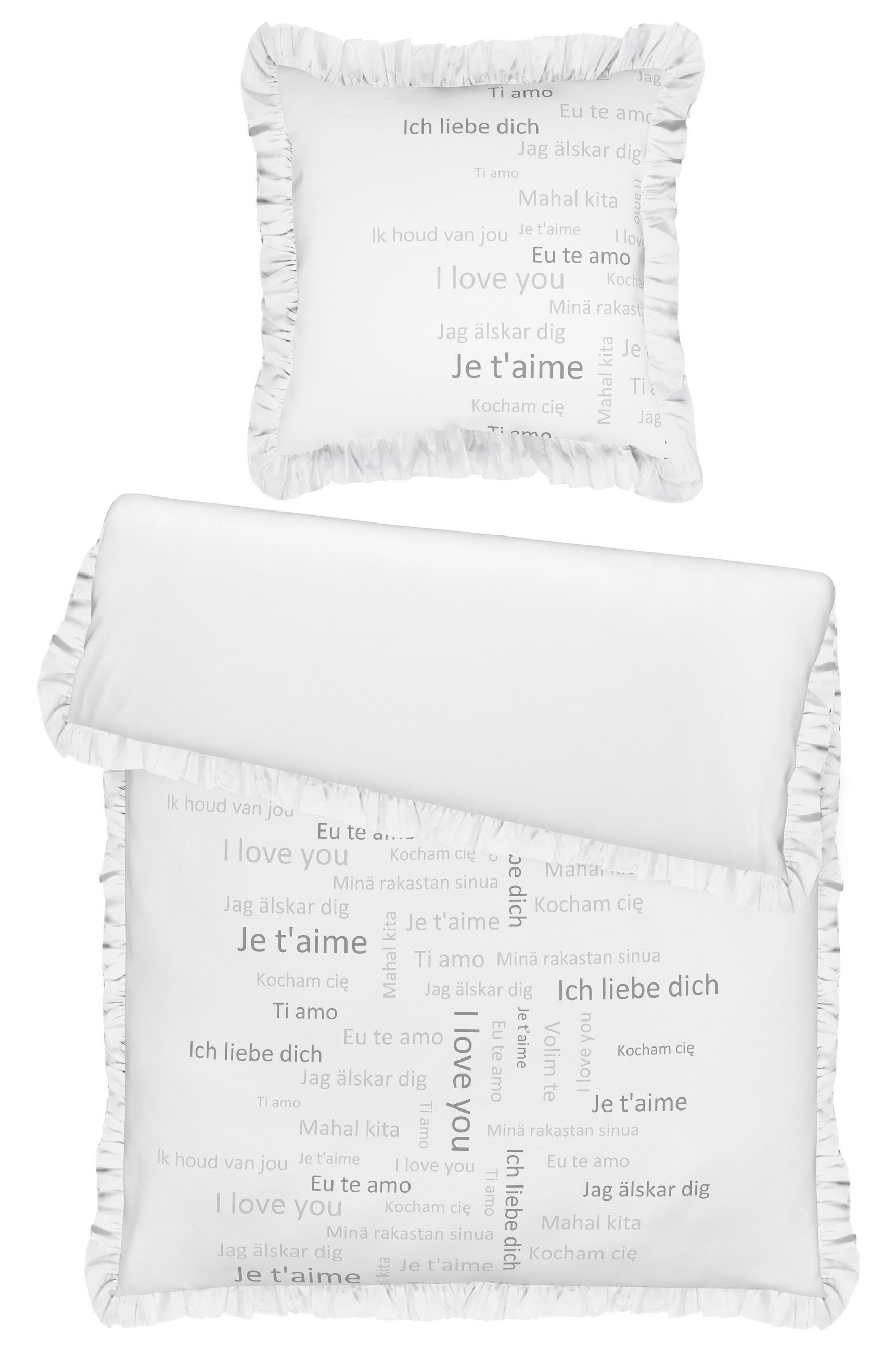 WENDEBETTWÄSCHE 135/200 cm  - Schwarz/Weiß, Design, Textil (135/200cm) - Esposa