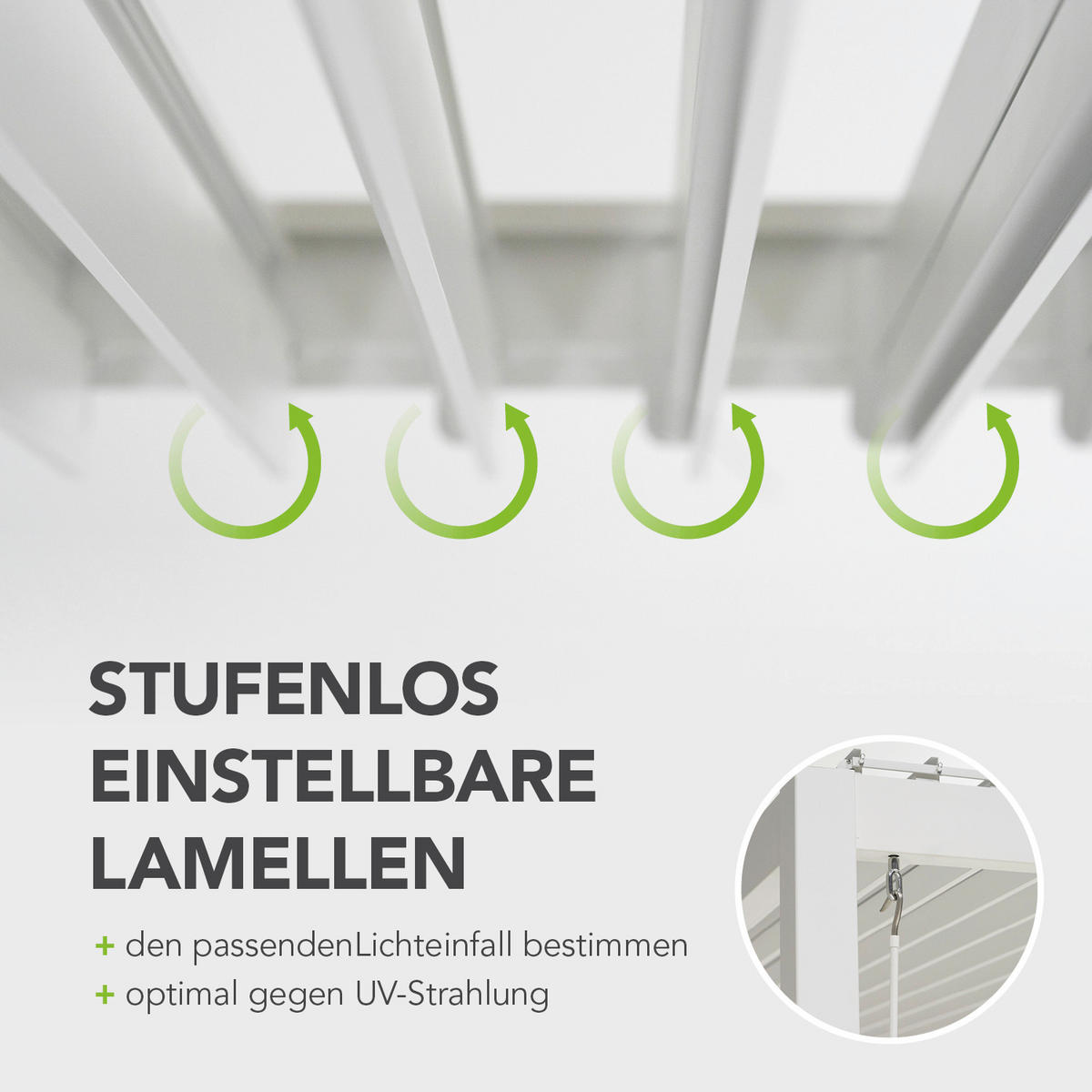 PERGOLA - Weiss, Basics, Metall (400/255/300cm) - Gardenson