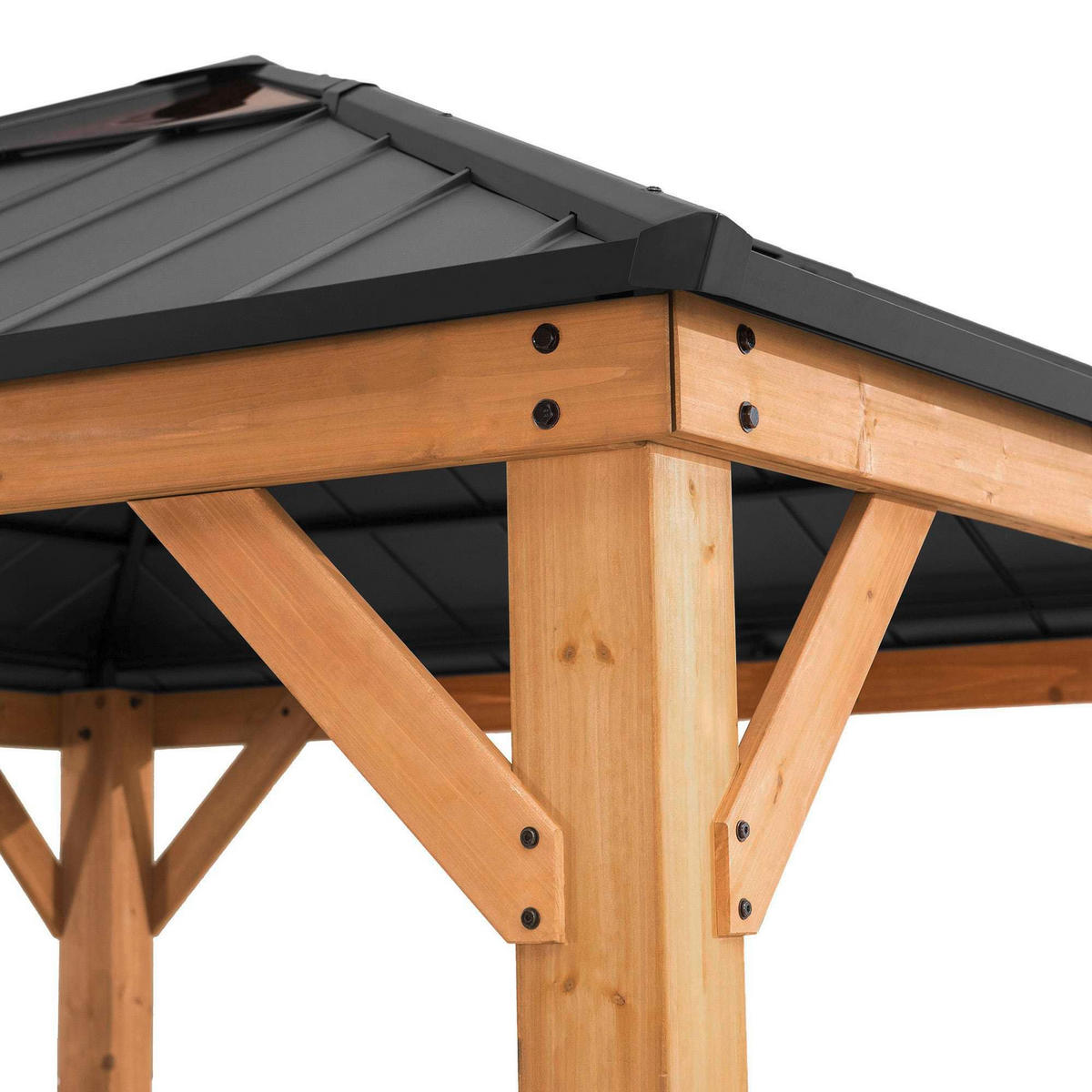 PAVILLON 336/287/336 cm   - Anthrazit, Basics, Holz/Kunststoff (336/287/336cm)