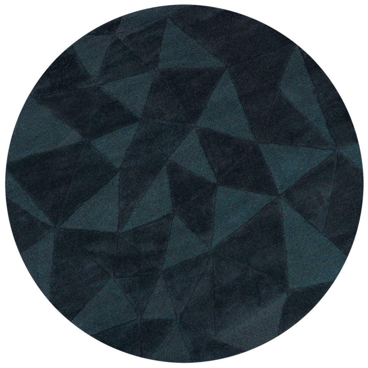 WOLLTEPPICH 160/160 cm Blau  - Blau, MODERN, Textil (160/160cm) - Xora