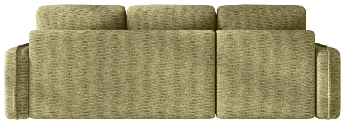 ECKSOFA  in Flachgewebe Hellgrün  - Schwarz/Hellgrün, MODERN, Kunststoff/Textil (142/240cm) - Carryhome
