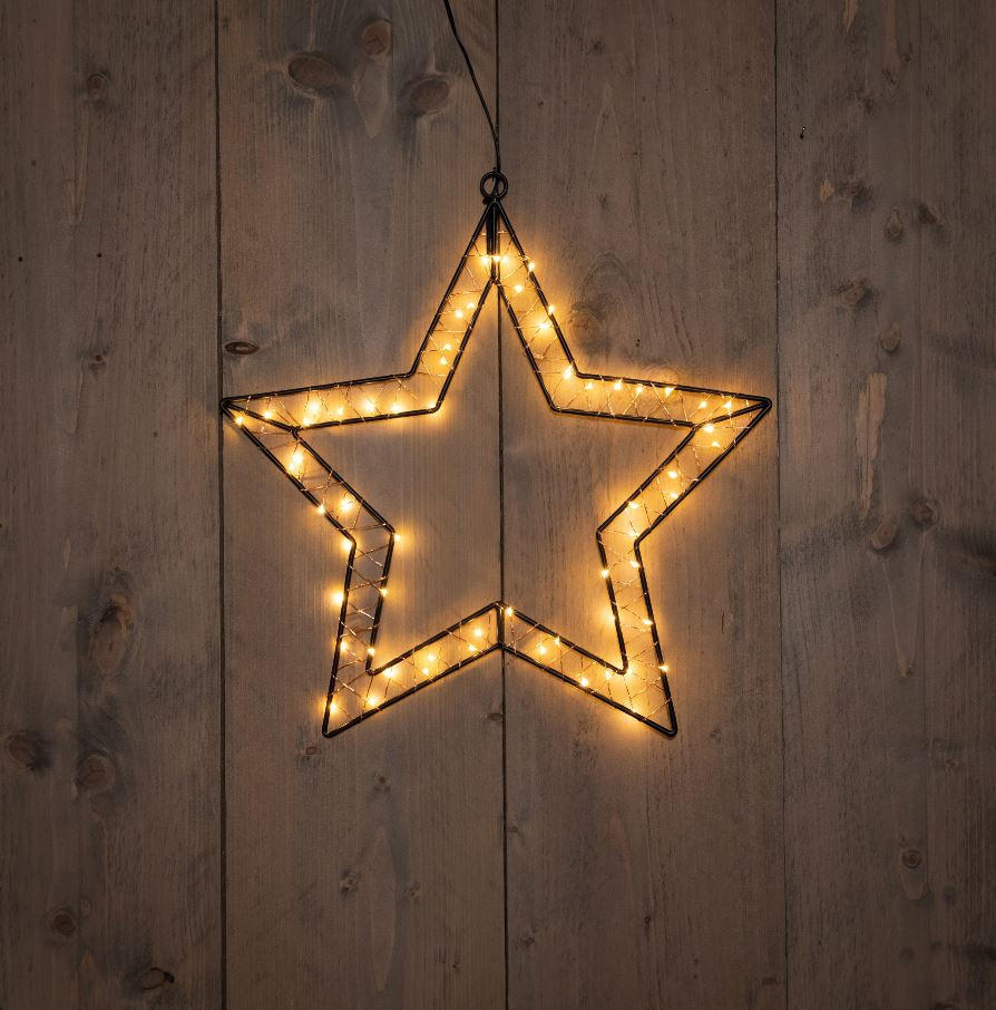 LED-DEKOLEUCHTE   - Schwarz, Basics (40x40,5cm) - X-Mas