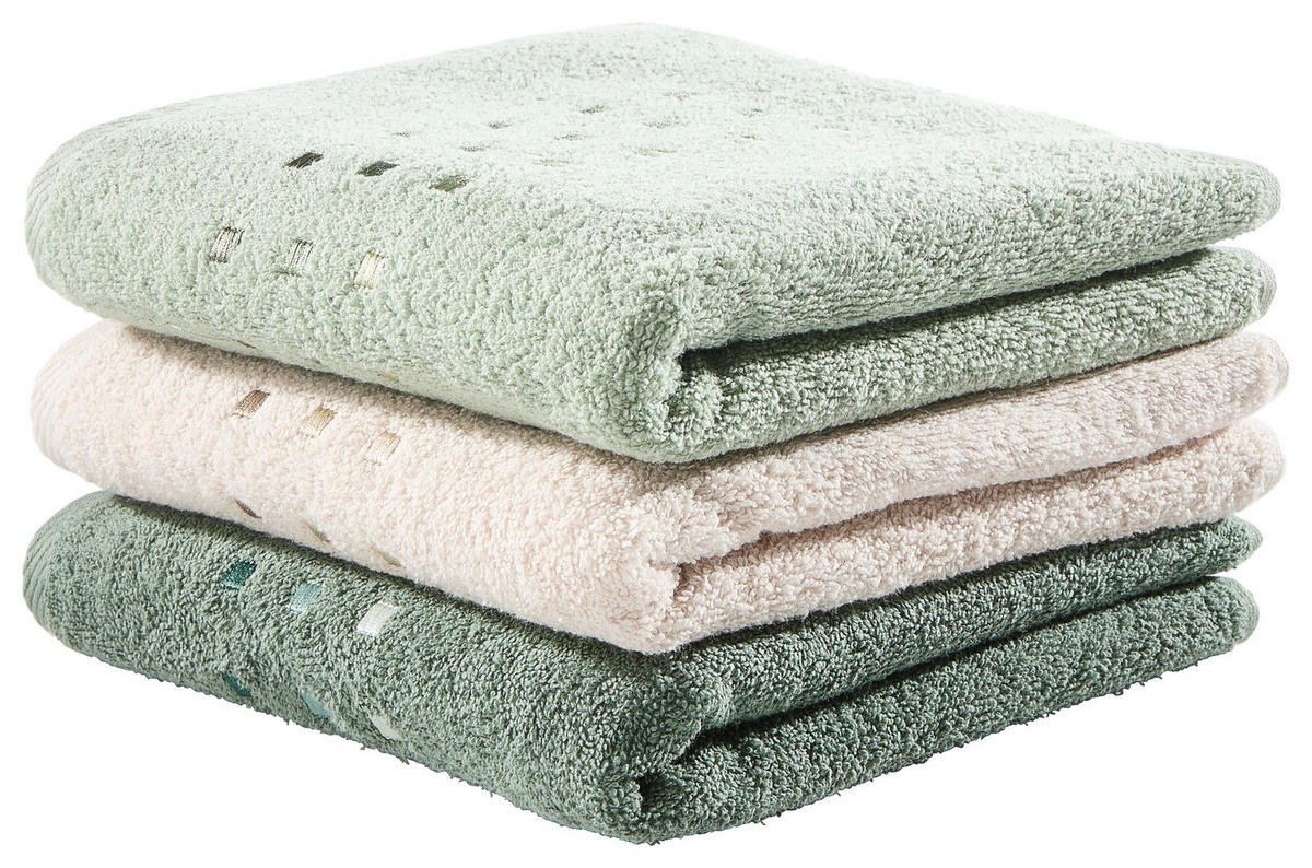 HANDTUCH Quattro Beige  - Beige, Basics, Textil (50/100cm) - Esposa