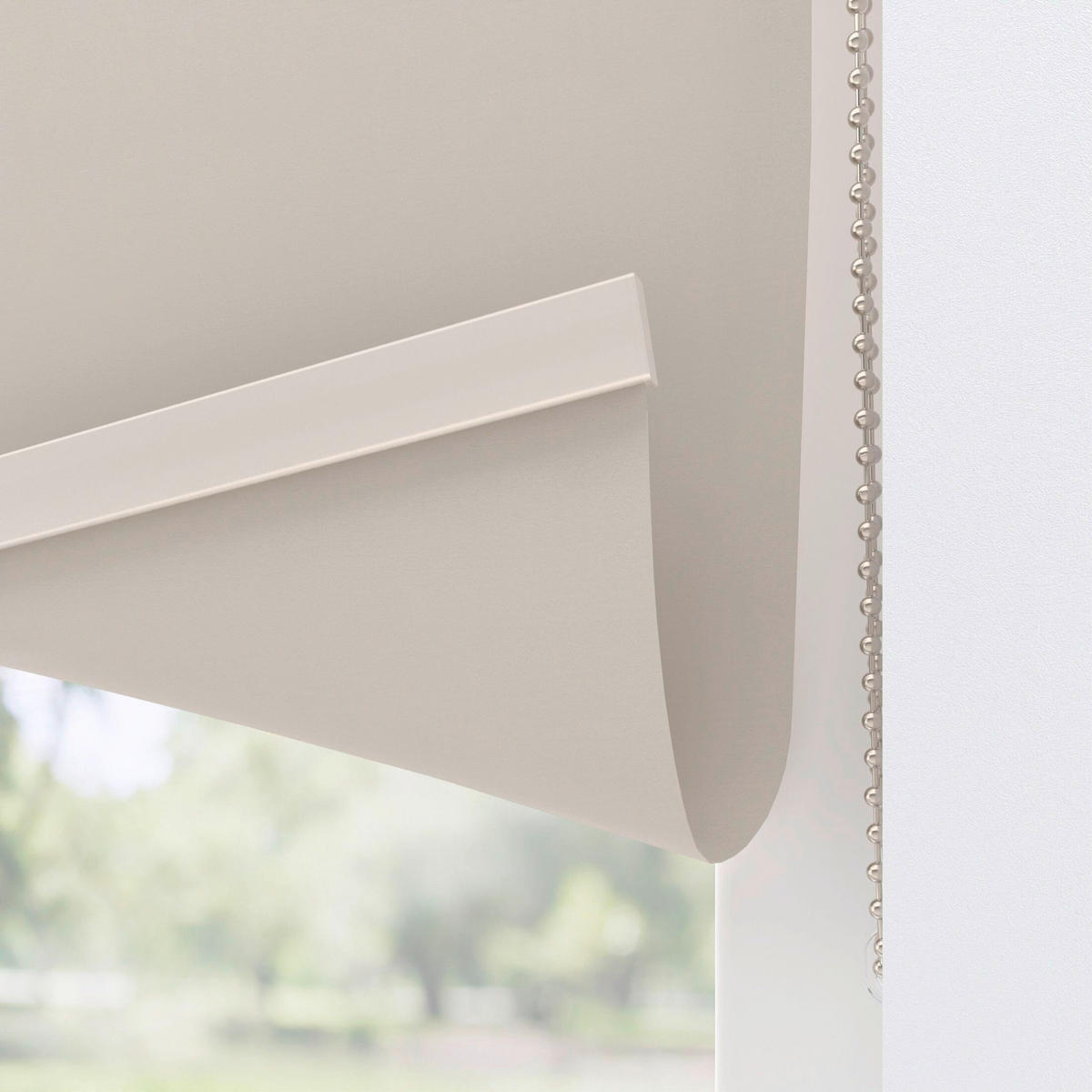 VERDUNKELUNGSROLLO  - Creme, Basics, Textil (130/190cm)