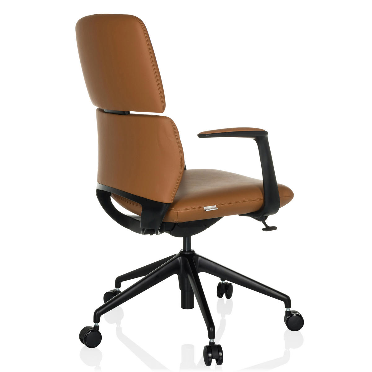 DREHSTUHL  - Schwarz, MODERN, Leder/Kunststoff (62/98-108/60cm) - MID.YOU